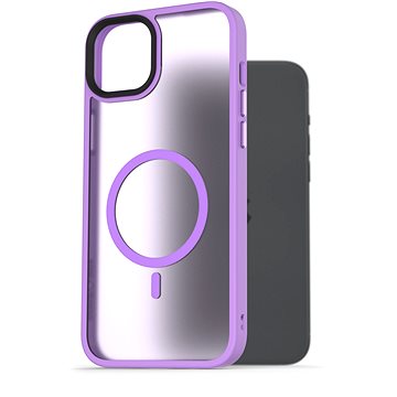 E-shop AlzaGuard Matte Case Compatible with MagSafe für iPhone 15 Plus hellviolett