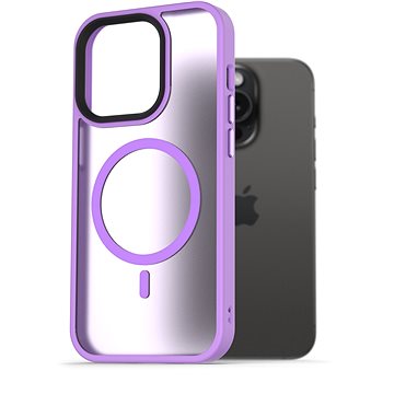 E-shop AlzaGuard Matte Case Compatible with MagSafe für iPhone 15 Pro hellviolett
