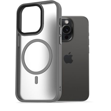 E-shop AlzaGuard Matte Case Compatible with Magsafe für das iPhone 15 Pro grau
