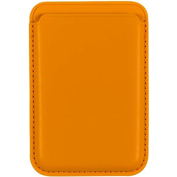 AlzaGuard Magnetic Leather Card Wallet žlutá