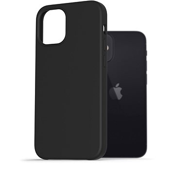 AlzaGuard Premium Liquid Silicone Case pro iPhone 12 mini černé