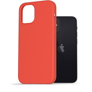 AlzaGuard Premium Liquid Silicone Case pro iPhone 12 mini červené