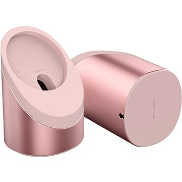 AhaStyle hliníkovo - silikonový magsafe stojánek 360° růžový