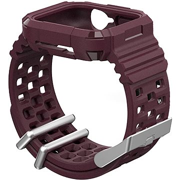 AhaStyle řemínek pro Apple Watch 38/40mm silikon, burgundy