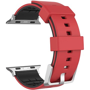 AhaStyle řemínek pro Apple Watch 38/40mm silikon, dark red