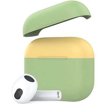 Ahastyle silikonový kryt pro AirPods 3 Green-yellow