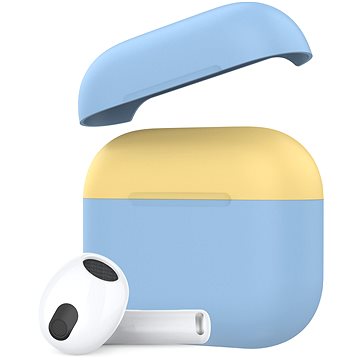 AhaStyle silikonový kryt pro AirPods 3 Sky-blue-yellow