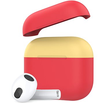 E-shop Ahastyle TPU Hülle für AirPods 3 Red-Yellow