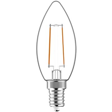 AVIDE Prémiová retro LED žárovka svíčka E14 2,5W 250lm teplá, filament, ekv. 25W, 3 roky