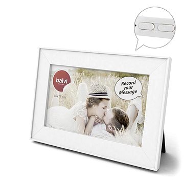 Balvi Fotorámeček Frame Message 25803, plast, 10×15cm, nahrávání vzkazů