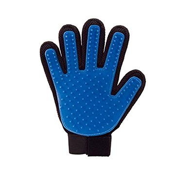 Alum Gumová rukavica na vyčesávanie zvierat – modrá