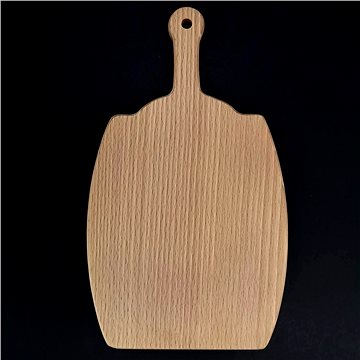 AMADEA Dřevěné prkénko ve tvaru sudu, masivní dřevo, 25x14,6x1,1 cm