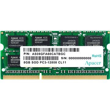 E-shop Apacer SO-DIMM 8GB DDR3L 1600MHz CL11