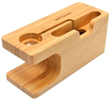 AlzaPower Bamboo Station for Apple Watch