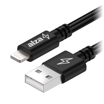 E-shop AlzaPower AluCore USB-A to Lightning MFi (C189) 0.5m schwarz