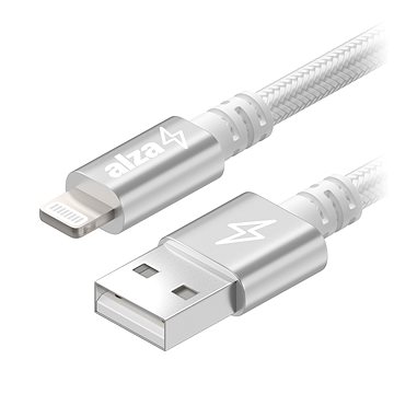 E-shop AlzaPower AluCore USB-A to Lightning MFi (C189) 0.5m - silber