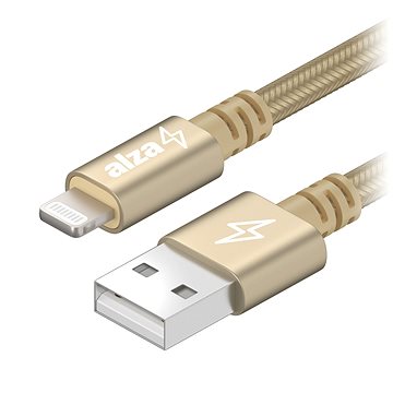 E-shop AlzaPower AluCore USB-A to Lightning MFi (C189) 3m - gold
