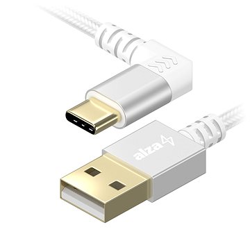 E-shop AlzaPower 90Core USB-A to USB-C 1m silber