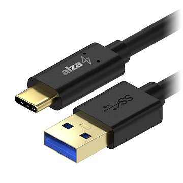 AlzaPower Core USB-A to USB-C 3.2 Gen 1 60W 5Gbp 0.5m černý