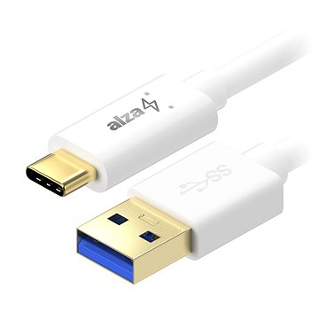 AlzaPower Core USB-C 3.2 Gen 1, 1m bílý