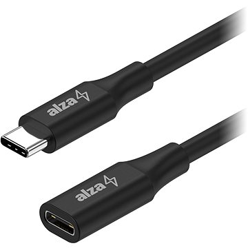 E-shop AlzaPower Core USB-C (M) to USB-C (F) 3.2 Gen 1, 0.5m, schwarz