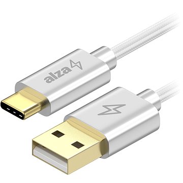 E-shop AlzaPower AluCore Charge 2.0 USB-C - 1 m - weiß