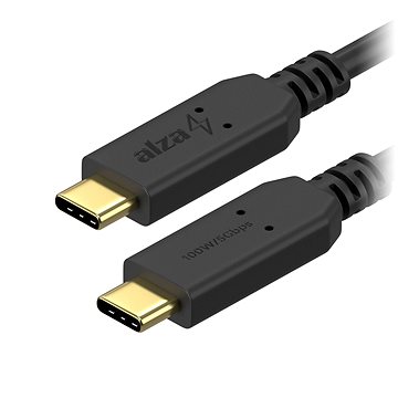 AlzaPower Core USB-C / USB-C 3.2 Gen 1, 5A, 100W, 1m černý