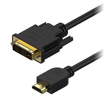 AlzaPower DVI-D na HDMI Single Link propojovací 1m