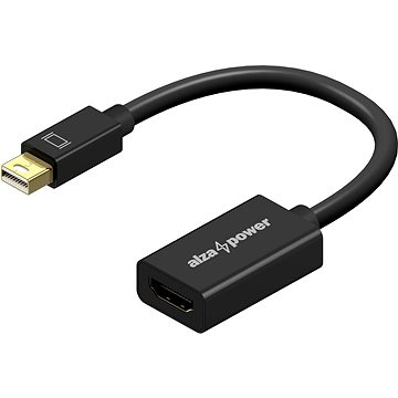 E-shop AlzaPower Core Mini DisplayPort (M) to HDMI (F) 4K 30Hz schwarz