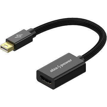 E-shop AlzaPower AluCore Mini DisplayPort (M) to HDMI (F) 4K 30Hz schwarz