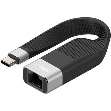 AlzaPower FlexCore USB-C 3.2 Gen 1 (M) to LAN (F) černý