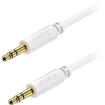AlzaPower Core Audio 3.5mm Jack (M) to 3.5mm Jack (M) 1m bílý