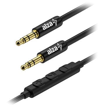 E-shop AlzaPower Alucore Audio 3,5 mm Klinke 4P-TRRS (M) auf 3,5 mm Klinke (M) - 0,5 m - schwarz