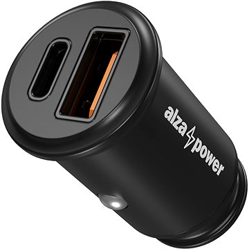 E-shop AlzaPower Car Charger C520 Fast Charge + Power Delivery - schwarz