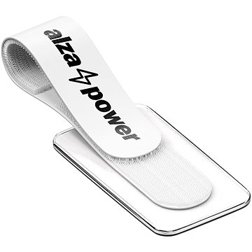 E-shop AlzaPower VelcroStrap+ mit beschreibbarem Etikett - 10 Stück - weiß