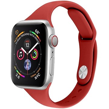 Eternico Essential Thin pro Apple Watch 42mm / 44mm / 45mm / Ultra 49mm tomato red velikost M-L