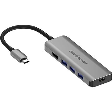 E-shop AlzaPower Metal USB-C Dock Station 5in1 mit 8K Space Gray