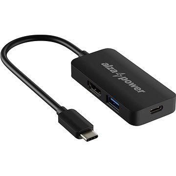 E-shop AlzaPower USB-C Dock Station 3in1 - schwarz