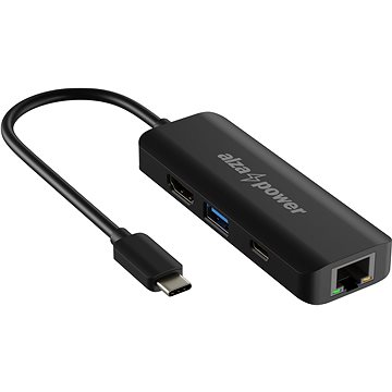 E-shop AlzaPower USB-C Dock Station 4in1 - schwarz