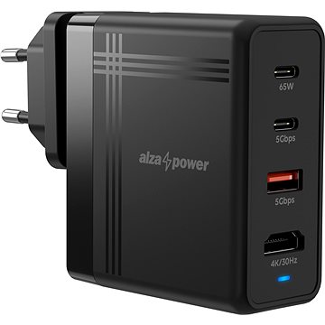 E-shop AlzaPower H100 Docking Station + PD Charge 74 Watt - schwarz