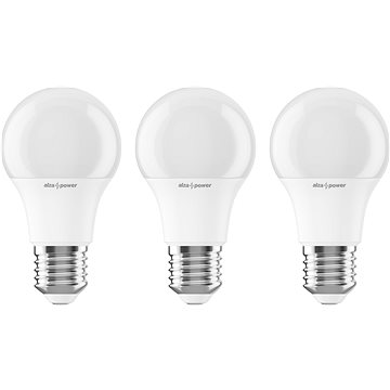E-shop AlzaPower LED 9-60W, E27, 2700K, 3er-Set
