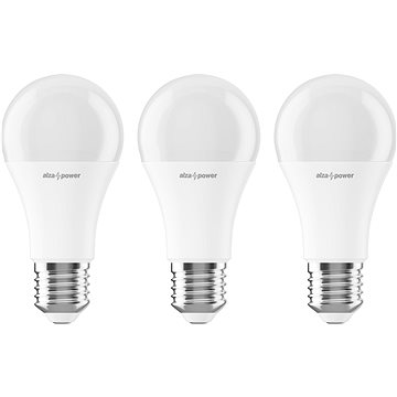 E-shop AlzaPower LED 12-80W, E27, 2700K, Set 3St
