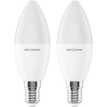 E-shop AlzaPower LED 8-55W, E14, 2700K, Set 2St