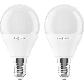 E-shop AlzaPower LED 8-50W, E14, P45, 2700K, 2er-Set