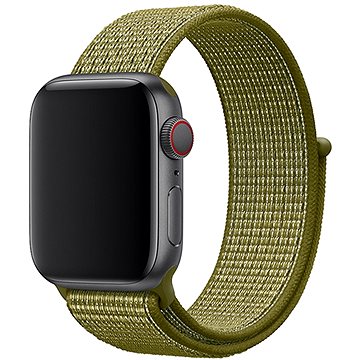 E-shop Eternico Airy für Apple Watch 42mm / 44mm / 45mm Green Fig and Brown edge