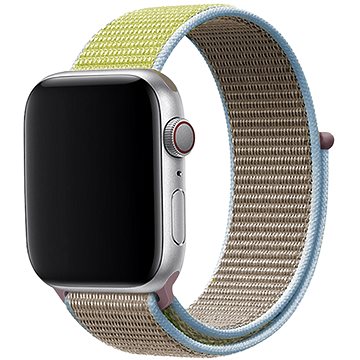 E-shop Eternico Airy für Apple Watch 38mm / 40mm / 41mm Biscuit Gold and Blue edge
