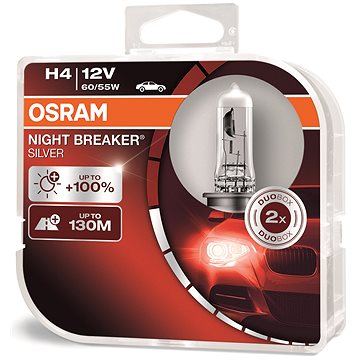 OSRAM H4 Night Breaker SILVER +100%, 2ks