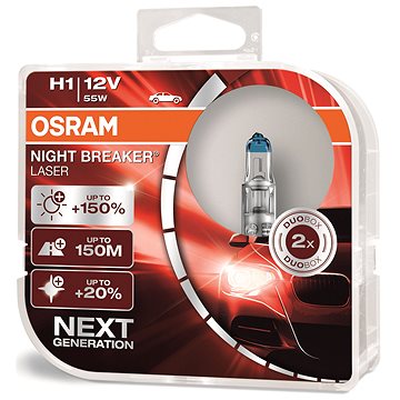 OSRAM H1 Night Breaker Laser +150%, 2ks