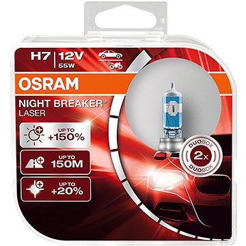 OSRAM H7 Night Breaker Laser +150%, 2ks