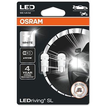 OSRAM LEDriving SL W5W Studeně bílá 6000K 12V dva kusy v balení